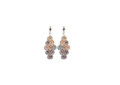 Dual Tone Plated | Chandelier Earrings